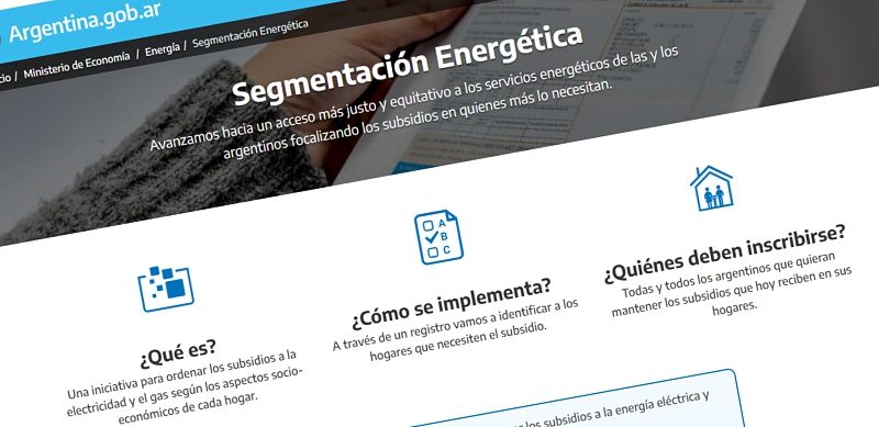 El Gobierno informó que continua abierto el Registro de Acceso a los Subsidios a la Energía, quienes no hicieron el tramite perderán el beneficio.