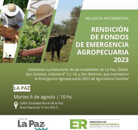 Rendicón de Fondos de Emergencia Agropecuaria 2023