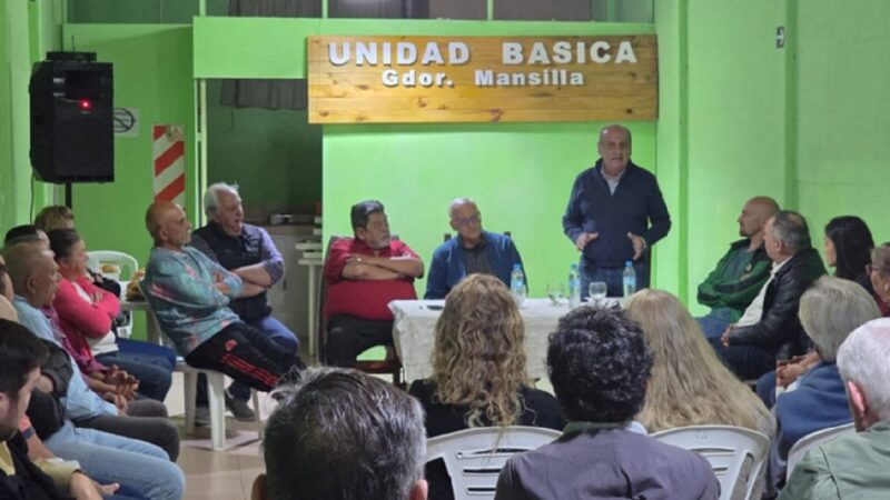 Daniel Rossi debatió en Mansilla junto al PJ de Rosario del Tala