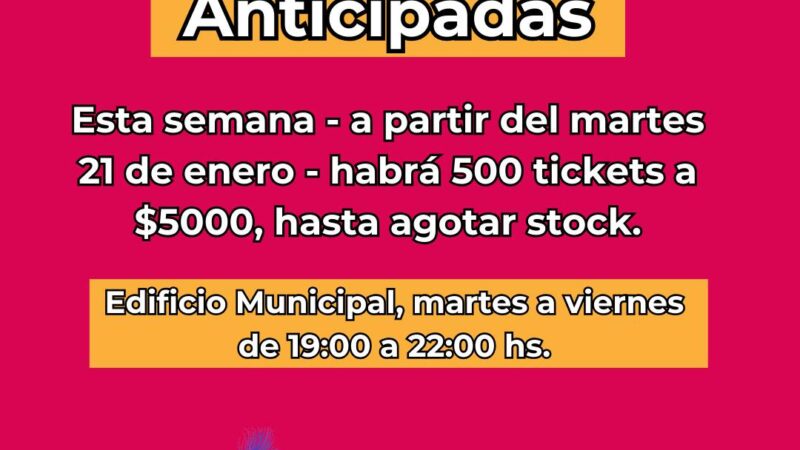 Comenzó la venta de entradas para la primer noche del carnaval “Sentí la Pasión” en Santa Elena