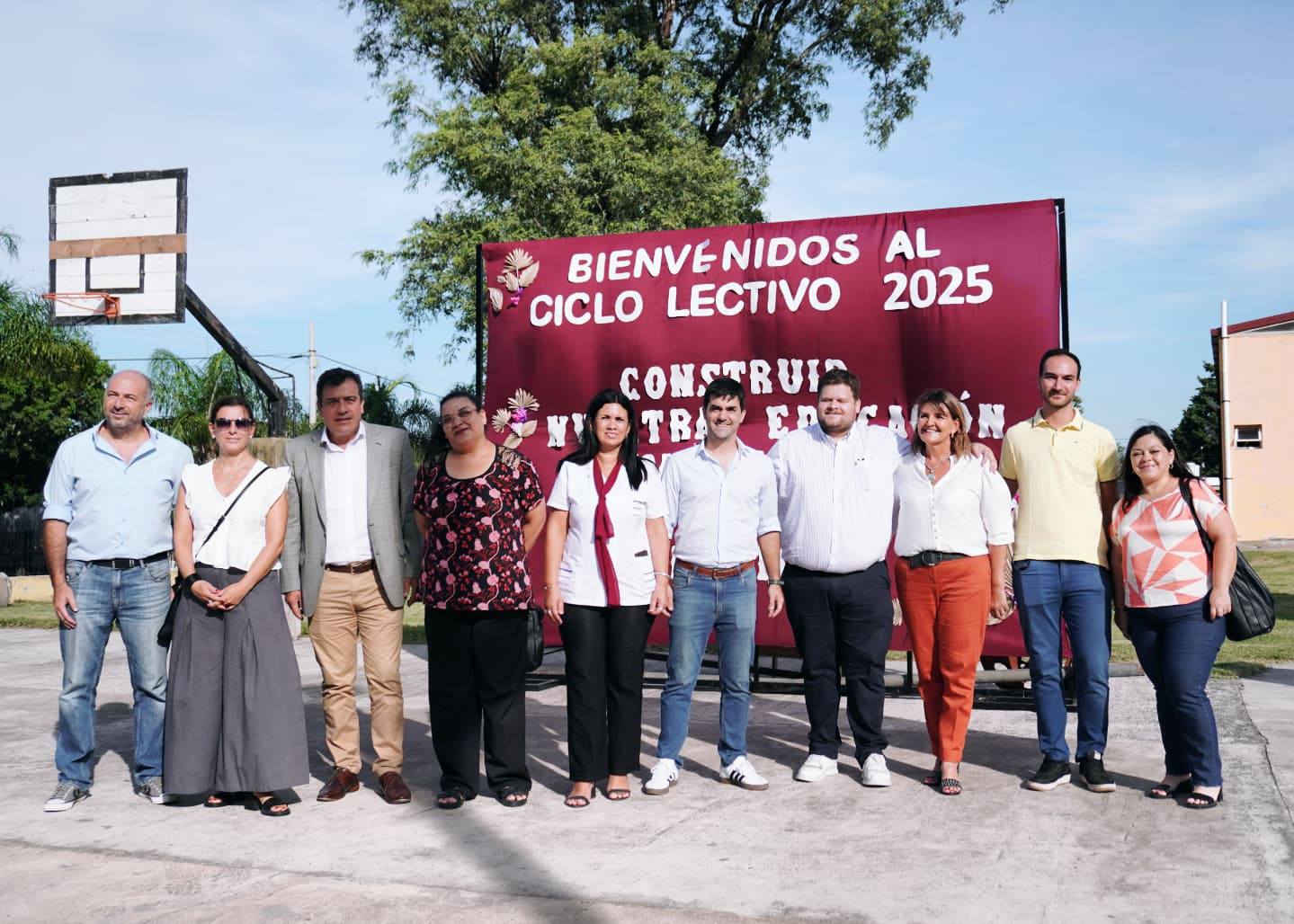 Bruno Sarubi participó del inicio del ciclo lectivo 2025 en Santa Elena